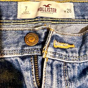 Holister blue jean shorts